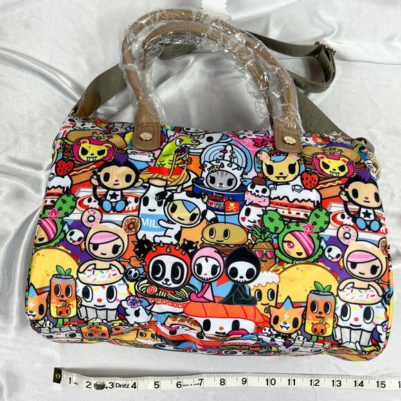 Tokidoki Food Buffet Bowler Bag Purse Vintage Rare Adios Donutella 2015 New - Picture 2 of 13